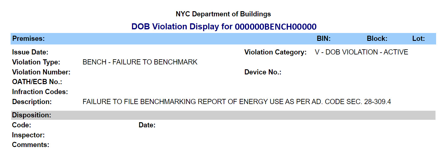 local law 84 violation